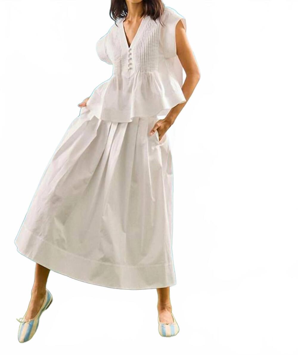NEW HUNTER BELL lola top in white